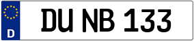 Truck License Plate